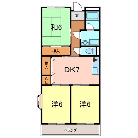 ウエストヒルズの物件間取画像